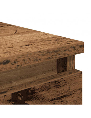 Credenza con Cassetti Legno Antico 37,5x35x99 cm in Truciolato