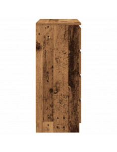 Credenza con Cassetti Legno Antico 71x35x84 cm in Truciolato