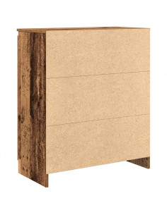 Credenza con Cassetti Legno Antico 71x35x84 cm in Truciolato 2