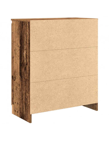 Credenza con Cassetti Legno Antico 71x35x84 cm in Truciolato