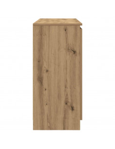 Credenza con Cassetti Rovere Artigianale 100,5x35x76 cm