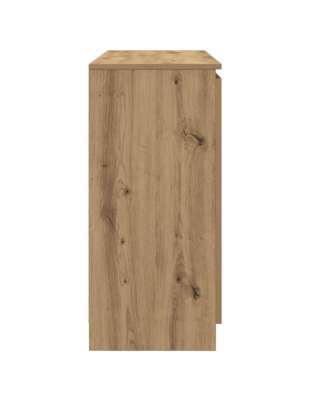 Credenza con Cassetti Rovere Artigianale 100,5x35x76 cm