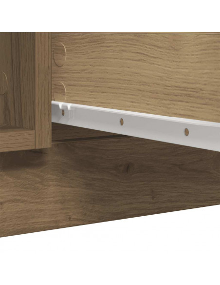 Credenza con Cassetti Rovere Artigianale 100,5x35x76 cm