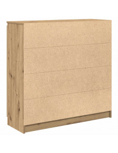 Credenza con Cassetti Rovere Artigianale 100,5x35x98,5 cm 2