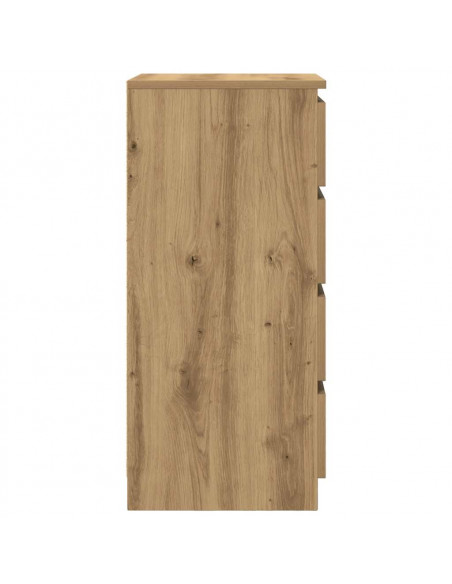 Credenza con Cassetti Rovere Artigianale 37,5x35x99 cm