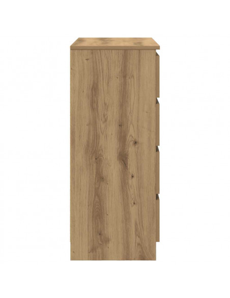 Credenza con Cassetti Rovere Artigianale 71x35x84 cm Truciolato