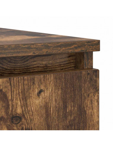 Credenza con Cassetti Rovere Fumo 100,5x35x76 cm in Truciolato