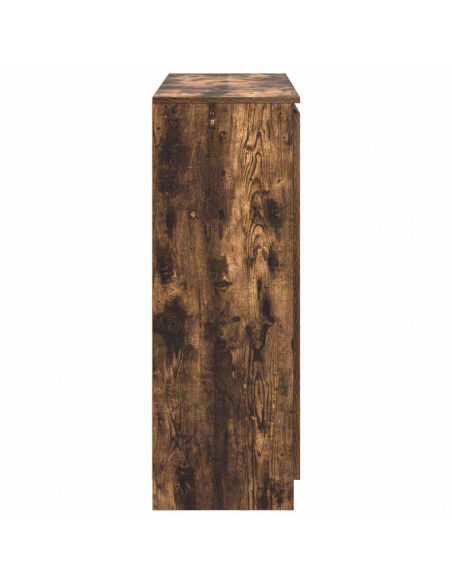 Credenza con Cassetti Rovere Fumo 100,5x35x98,5cm in Truciolato