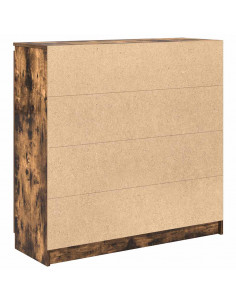 Credenza con Cassetti Rovere Fumo 100,5x35x98,5cm in Truciolato 2