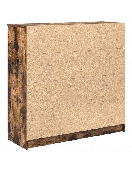 Credenza con Cassetti Rovere Fumo 100,5x35x98,5cm in Truciolato