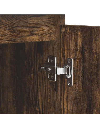 Credenza con Cassetti Rovere Fumo 100,5x35x98,5cm in Truciolato