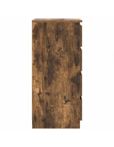 Credenza con Cassetti Rovere Fumo 37,5x35x99 cm in Truciolato