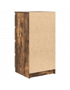 Credenza con Cassetti Rovere Fumo 37,5x35x99 cm in Truciolato 2