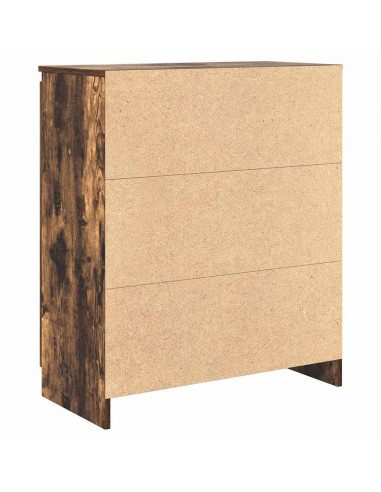 Credenza con Cassetti Rovere Fumo 71x35x84 cm in Truciolato