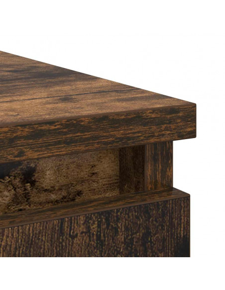Credenza con Cassetti Rovere Fumo 71x35x84 cm in Truciolato