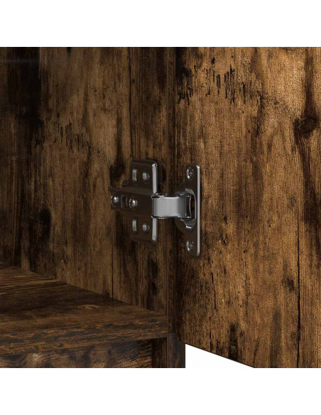 Credenza con Cassetti Rovere Fumo 71x35x84 cm in Truciolato