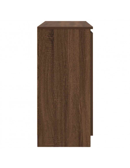 Credenza con Cassetti Rovere Marrone 100,5x35x76 cm Truciolato