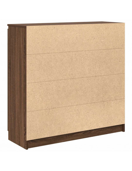 Credenza con Cassetti Rovere Marrone 100,5x35x98,5cm Truciolato