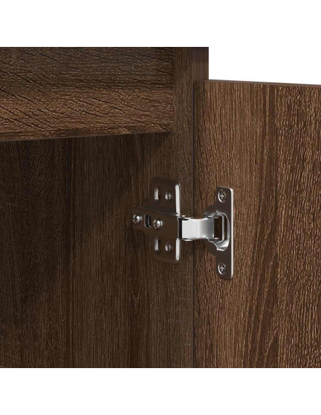 Credenza con Cassetti Rovere Marrone 100,5x35x98,5cm Truciolato