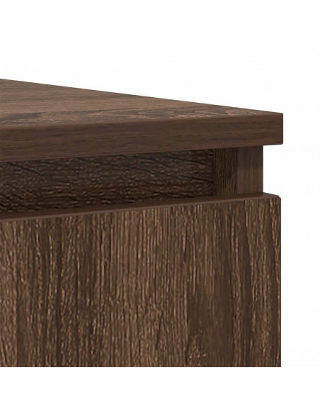 Credenza con Cassetti Rovere Marrone 100,5x35x98,5cm Truciolato