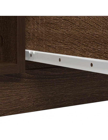 Credenza con Cassetti Rovere Marrone 100,5x35x98,5cm Truciolato