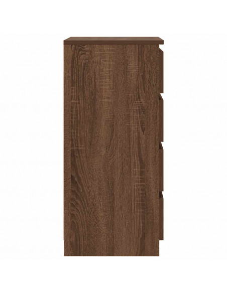 Credenza con Cassetti Rovere Marrone 37,5x35x99cm in Truciolato