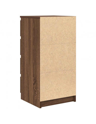 Credenza con Cassetti Rovere Marrone 37,5x35x99cm in Truciolato