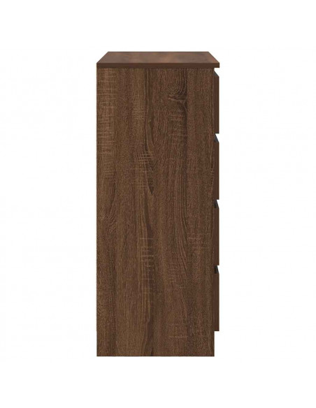 Credenza con Cassetti Rovere Marrone 71x35x84 cm in Truciolato