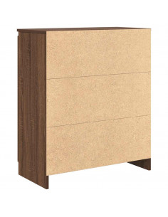 Credenza con Cassetti Rovere Marrone 71x35x84 cm in Truciolato 2