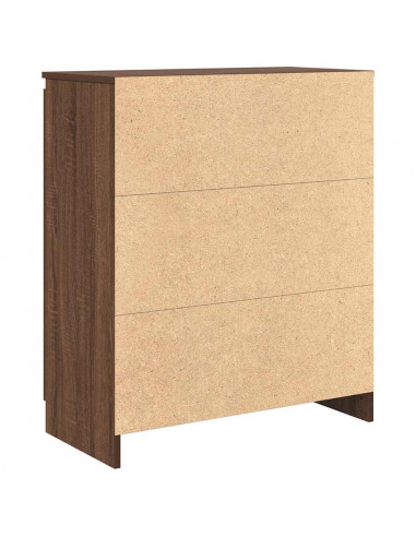 Credenza con Cassetti Rovere Marrone 71x35x84 cm in Truciolato