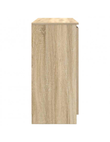 Credenza con Cassetti Rovere Sonoma 100,5x35x76cm in Truciolato