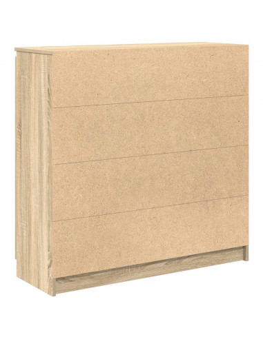 Credenza con Cassetti Rovere Sonoma 100,5x35x98,5 cm Truciolato