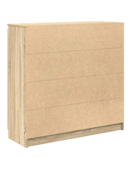 Credenza con Cassetti Rovere Sonoma 100,5x35x98,5 cm Truciolato