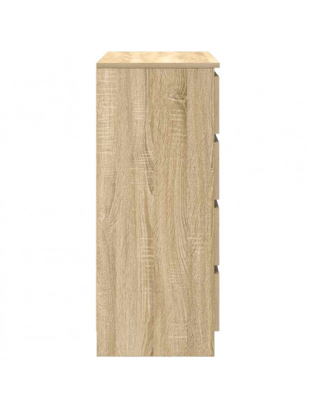 Credenza con Cassetti Rovere Sonoma 71x35x84 cm in Truciolato