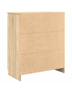 Credenza con Cassetti Rovere Sonoma 71x35x84 cm in Truciolato 2