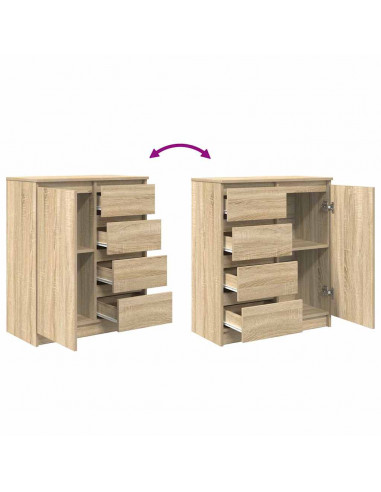 Credenza con Cassetti Rovere Sonoma 71x35x84 cm in Truciolato