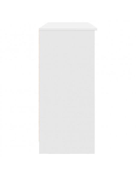 Credenza con Cassetto Bianco 101x35x76 cm in Legno Multistrato