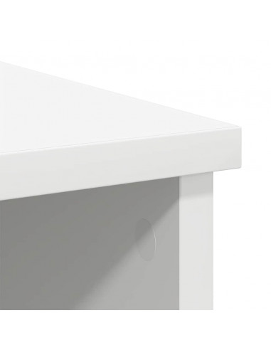 Credenza con Cassetto Bianco 101x35x76 cm in Legno Multistrato
