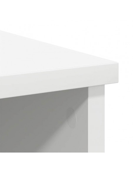 Credenza con Cassetto Bianco 101x35x76 cm in Legno Multistrato