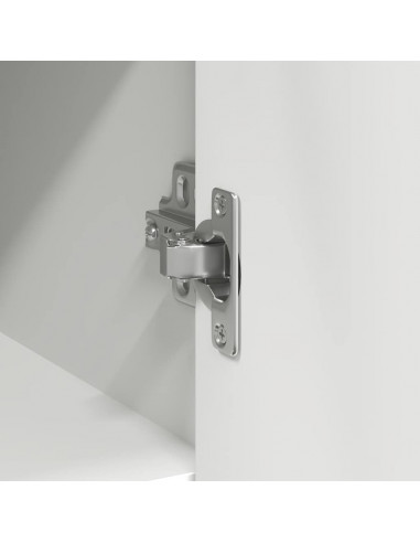 Credenza con Cassetto Bianco 101x35x76 cm in Legno Multistrato