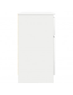 Credenza con Cassetto Bianco 71x35x65 cm in Legno Multistrato