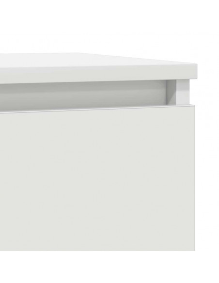 Credenza con Cassetto Bianco 71x35x65 cm in Legno Multistrato