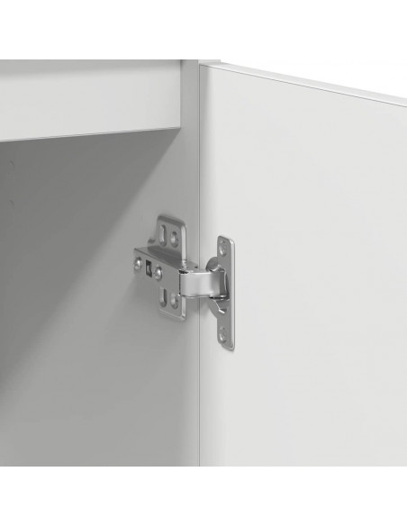 Credenza con Cassetto Bianco 71x35x65 cm in Legno Multistrato