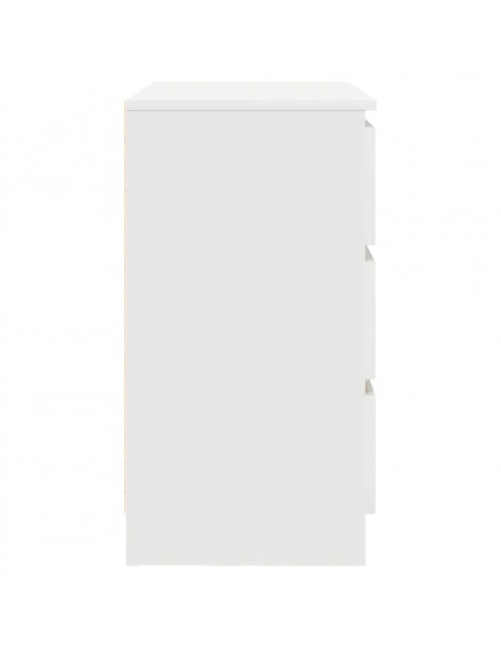 Credenza con Cassetto Bianco 71x35x65 cm in Legno Multistrato