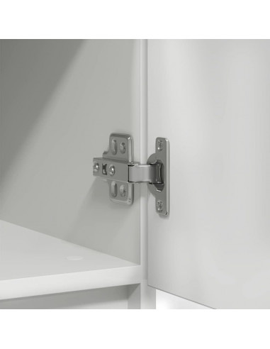 Credenza con Cassetto Bianco 71x35x65 cm in Legno Multistrato