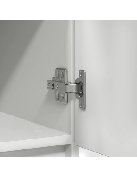 Credenza con Cassetto Bianco 71x35x65 cm in Legno Multistrato
