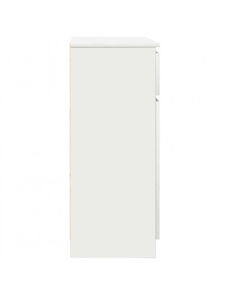 Credenza con Cassetto Bianco 71x35x84 cm in Legno Multistrato