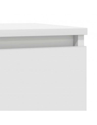 Credenza con Cassetto Bianco 71x35x84 cm in Legno Multistrato