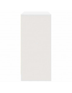 Credenza con Cassetto Bianco 80x34x76 cm in Legno Multistrato