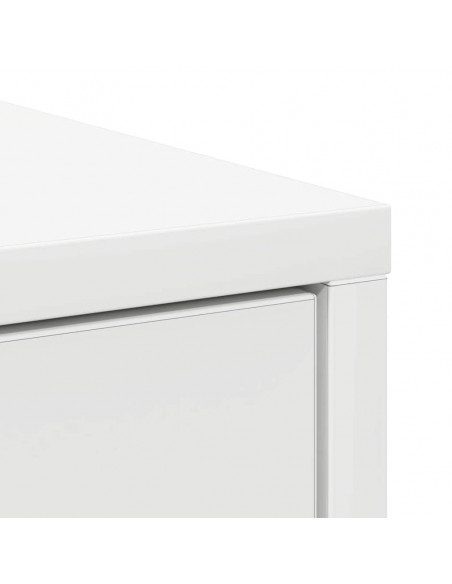 Credenza con Cassetto Bianco 80x34x76 cm in Legno Multistrato